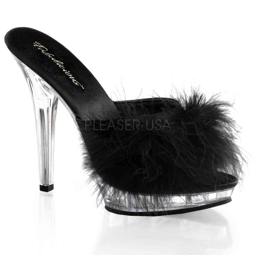 Fabulicious - LIP1018 Mules with heel - Black Product image